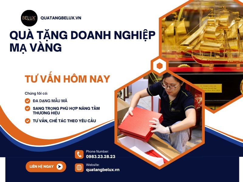 QUÀ TẶNG MẠ VÀNG CHO DOANH NGHIỆP – BIỂU TƯỢNG CỦA ĐẲNG CẤP VÀ TẦM NHÌN